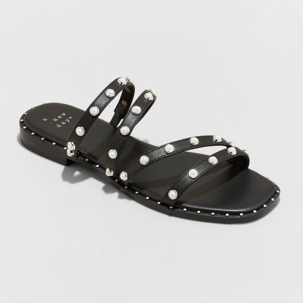 A New Day Hollis Embellished Slide Sandals